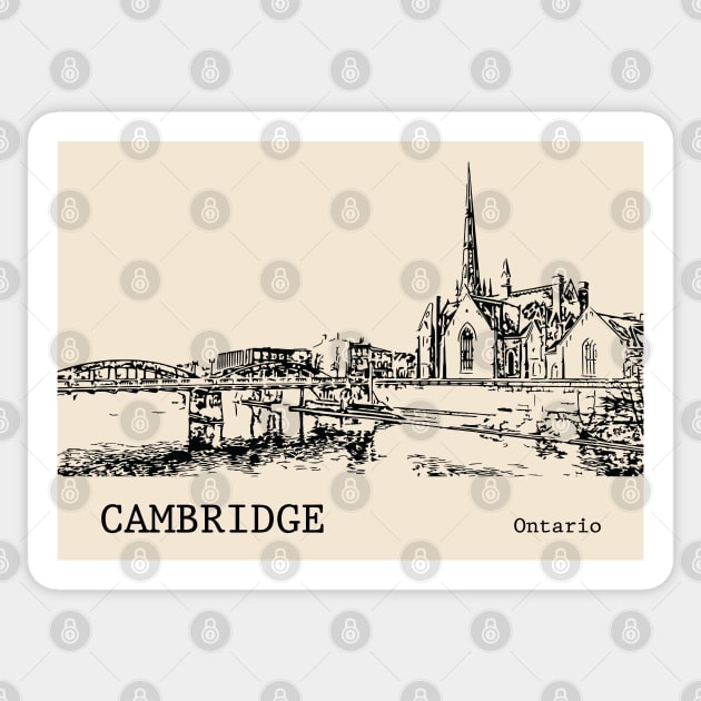 Cambridge Ontario Sticker by Lakeric